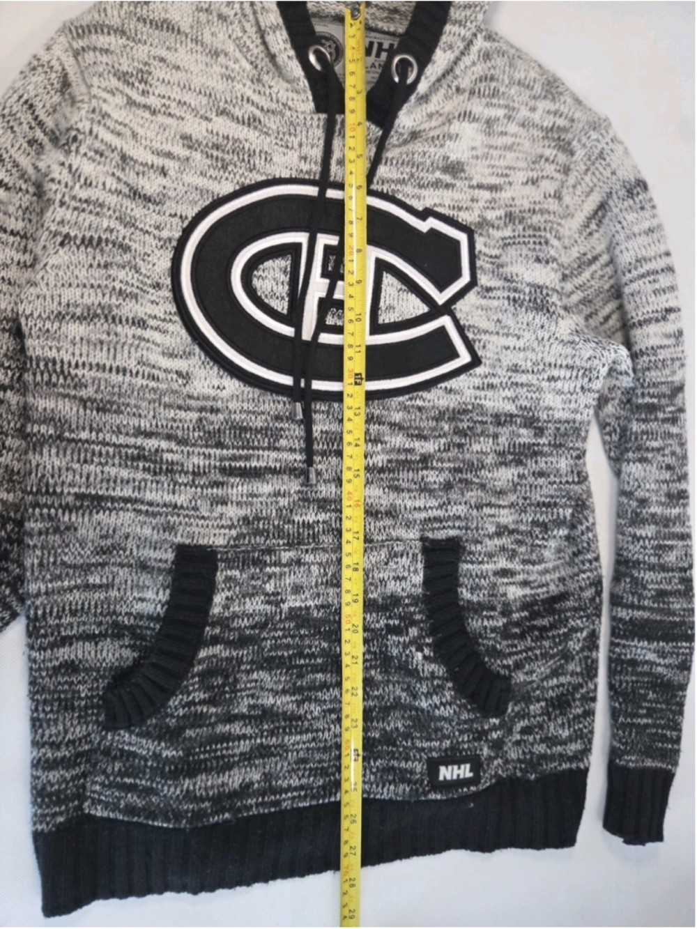 NHL by Ilanco Official Licensed Sweater Montreal Canadiens Gray ans Black MEDIUM - Picture 7 of 10